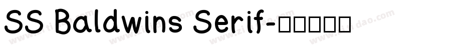 SS Baldwins Serif字体转换